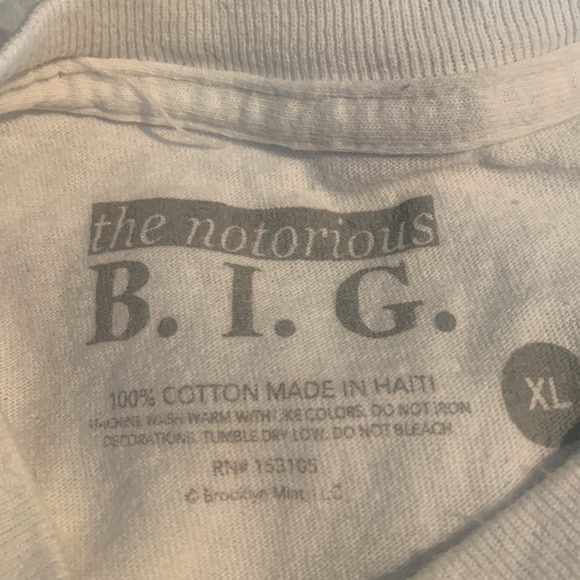 The Notorious Men's B.I.G. Biggie I Got A Story To Tell Big Poppa White T-Shirt - Picture 9 of 9